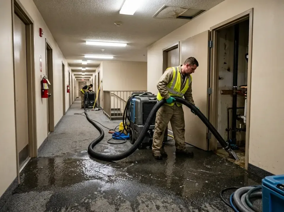 multi-unit-apartment-hallway-f-005 — frequently asked questions, Emergency Burst Pipe Water Extraction & Removal in Hohenwal…
